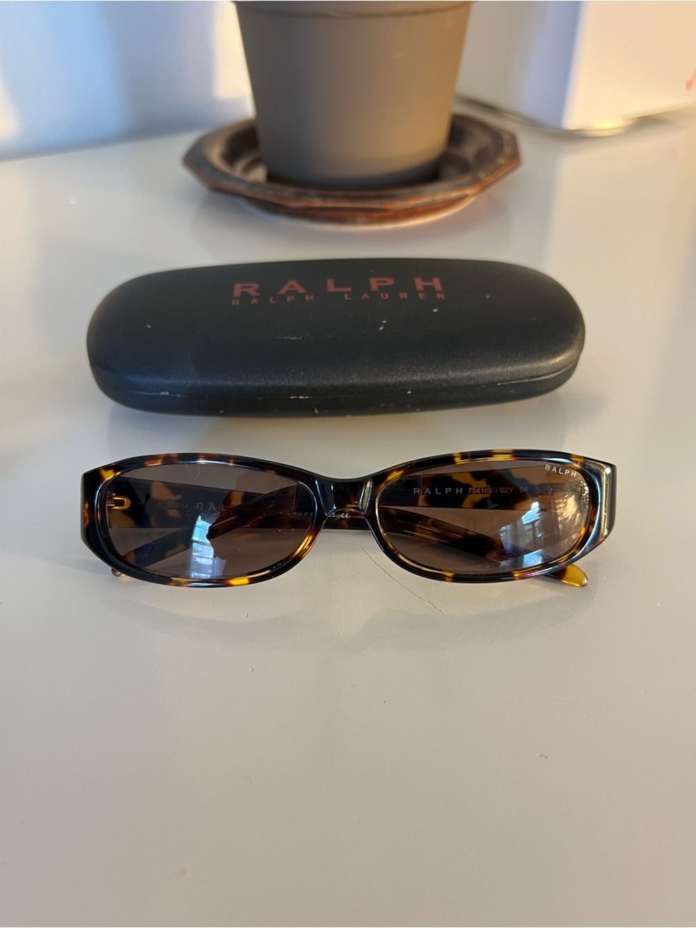 Vintage Ralph Lauren Tortoiseshell Women’s Sunglasses - Brown/Amber Lenses
